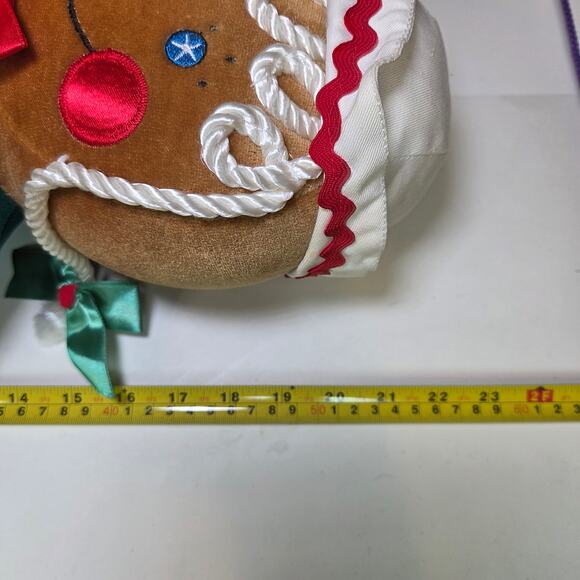 1990 Target Gingerbread Girl Plush Doll w/ Candy Cane 22" Commonwealth Toy - Picture 7 of 10